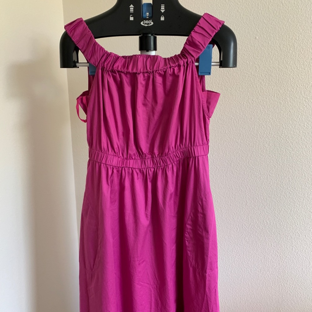 Anthropology pink dress